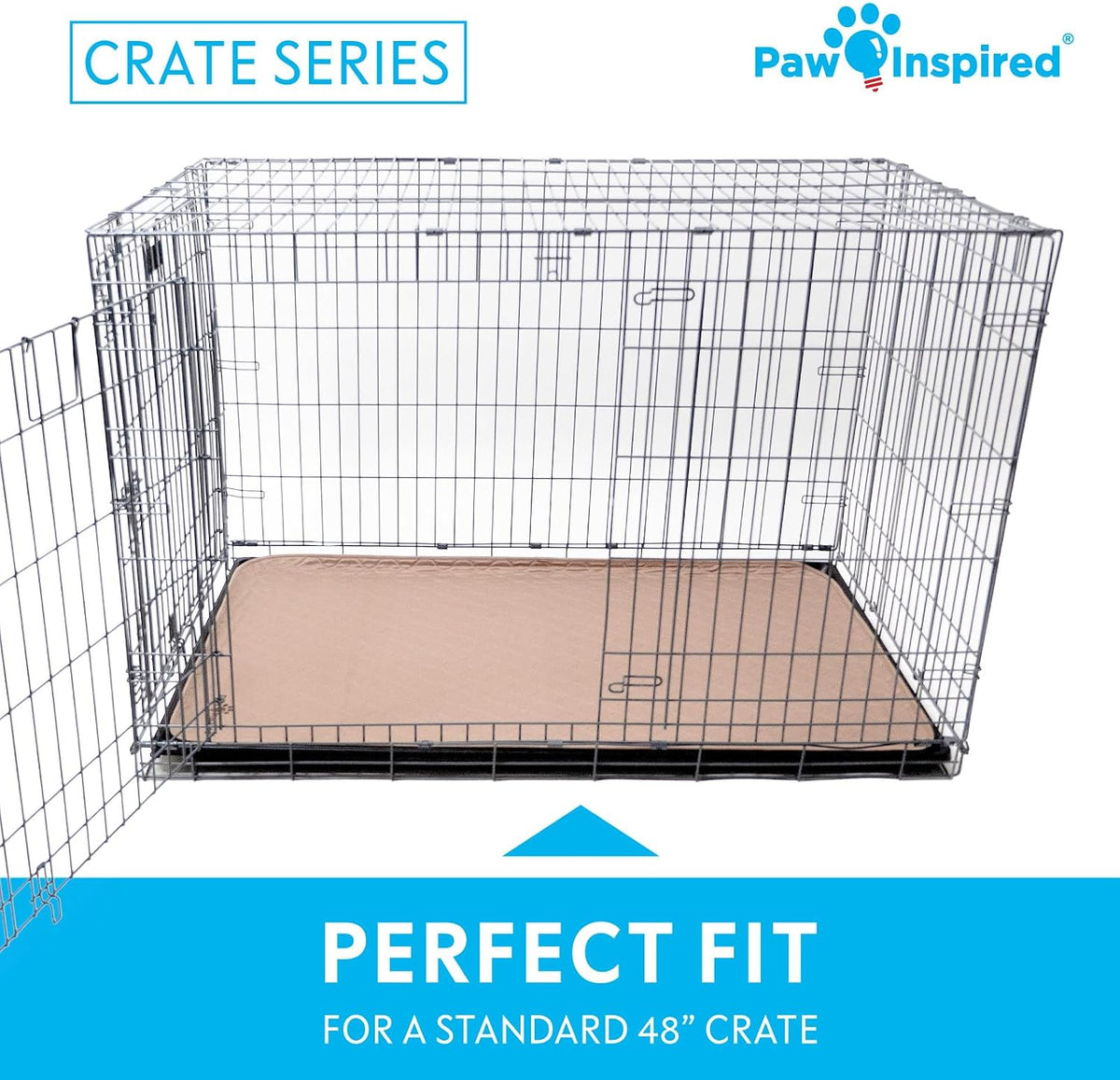 Paw Inspired Washable Crate Liners for Dogs - 48 Inch - image 4