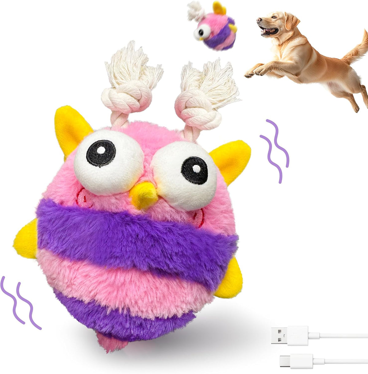 Interactive Octopus Dog Toys - Bee