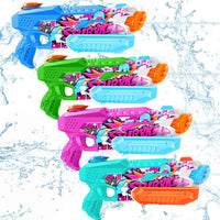 Super Water Gun for Kids Adults: 2 Pack - Light Blue, Green, Purple, Cyan