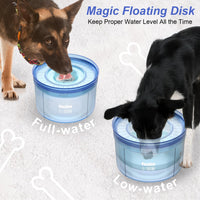 Feedoo 1Gallon No Spill Water Bowl for Dogs - Serenity Blue - image 3
