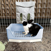 Large Rabbit Litter Box Bunny Litter Box - Blue - image 4