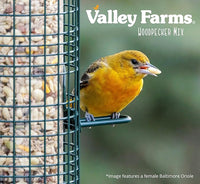 Valley Farms Woodpecker Mix (15 LB) Wild Bird Food for Outdoor Feeders, No Mess Bird Seed, W/Peanuts and Sunflower Hearts for Birds, Woodpecker Food, Attract All Bird Species