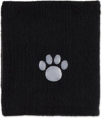 Bone Dry Pet Grooming Towel Collection Absorbent Microfiber X-Large - Embroidered Black / 41x23.5" - image 3