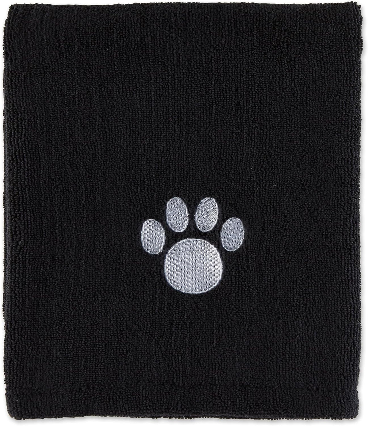 Bone Dry Pet Grooming Towel Collection Absorbent Microfiber X-Large - Embroidered Black / 41x23.5" - image 3