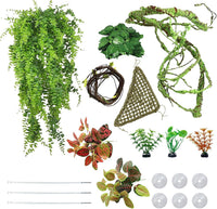 kathson 3 PCS Reptile Vines Plants Flexible Bendable Jungle Climbing - 1 / 10 PCS