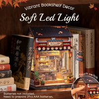 Cutefun Book Nook Kit - DIY Miniature Dollhouse Kit for Adults and Teens – Fun for Kids & Family - Izakaya Shop - image 3