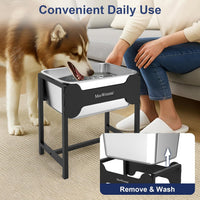 2.5 Gallon Elevated Dog Water Bowl for Large Breeds - 16.5in Height - image 4