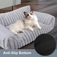Cute Dog Couch for Medium Large Dogs, Dog Cat Couch Sofa - Medium(30x20x10") / Grey - image 3