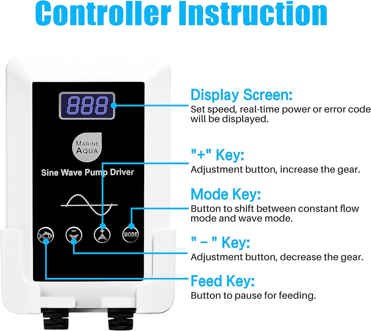 Orlushy DC-4000 Silent Swirl Controllable DC aquarium Pump 25W - DC12000 - image 2