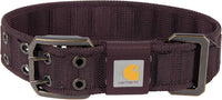 Carhartt Nylon Wide Dog Collar Carhartt Brown Medium – Essentials for Dogs - Deep Wine / Large