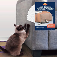 Cat Scratch Furniture Protector - 10 XL Shields + Twist Pins