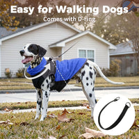 Winter Dog Coats for Small Dogs, Puppy Jacket with Harness - Blue(Standard) / Large - image 4