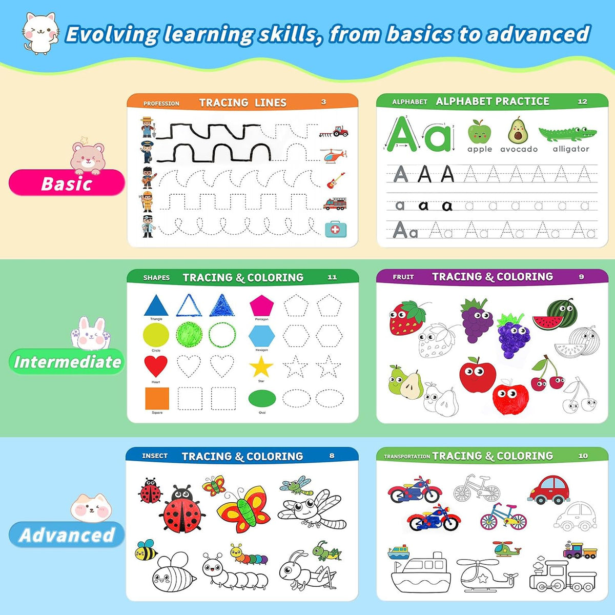 Preschool Learning Activities Pre K Workbooks Tracing Busy Book Age - image 4