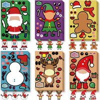 Halloween Stickers for Kids, 24 DIY Face Sheets - Christmas - image 2