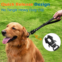 Heavy Duty Short Dog Leash - Black / 12 Inch - image 2