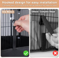 Guinea Pig Cage with Top Cover & 12 Panels - 12 Panels / Black - image 4