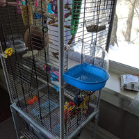 PINVNBY 2Pcs Bird Bath for Cage, Parrot Bathtub for Cage - image 2