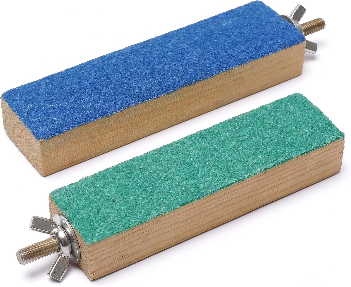 Bird Cage Perch Stand 2-Pack, Beak and Foot Grinding Platform