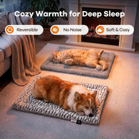 Mora Pets Self Warming Cat Bed Self Heating Cat Pad Pet Mat Indoor - A: Light Grey / Medium - image 2
