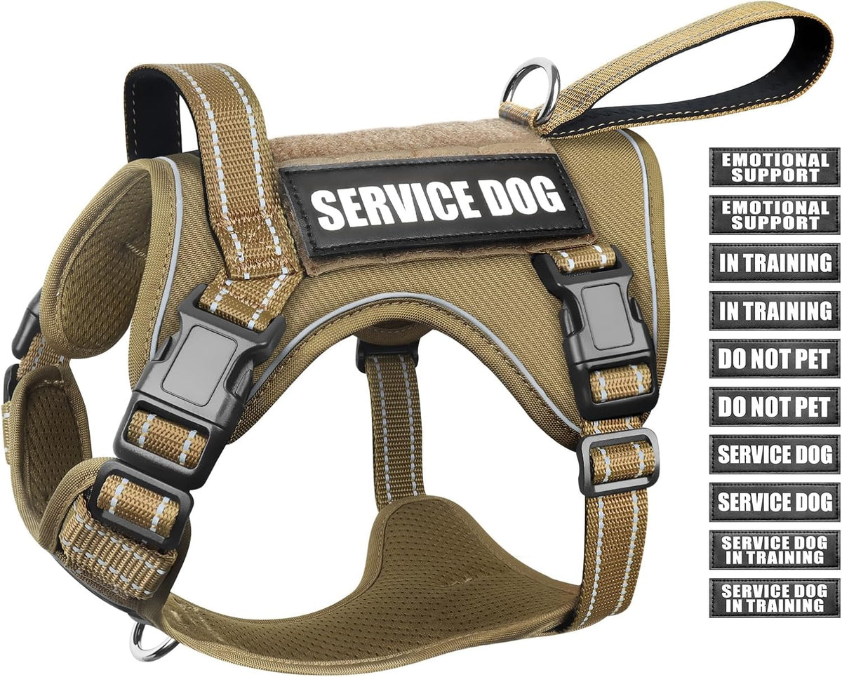 WINSEE Tactical Dog Harness - Large / Brown