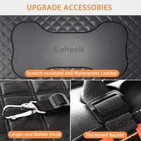 Dog Car Seat Cover Back Seats Protector - For Cars/ Mid-Size SUV/ Small Truck / Black with Inflatable Cushion - image 4