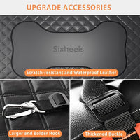 Truck Dog Seat Cover Back Seat Protector, Large Space Backseat Extender with Soft Inflatable Cushion Comfortable Dog Hammock, Waterproof Dogs Bed Rear Travel Accessories for Truck
