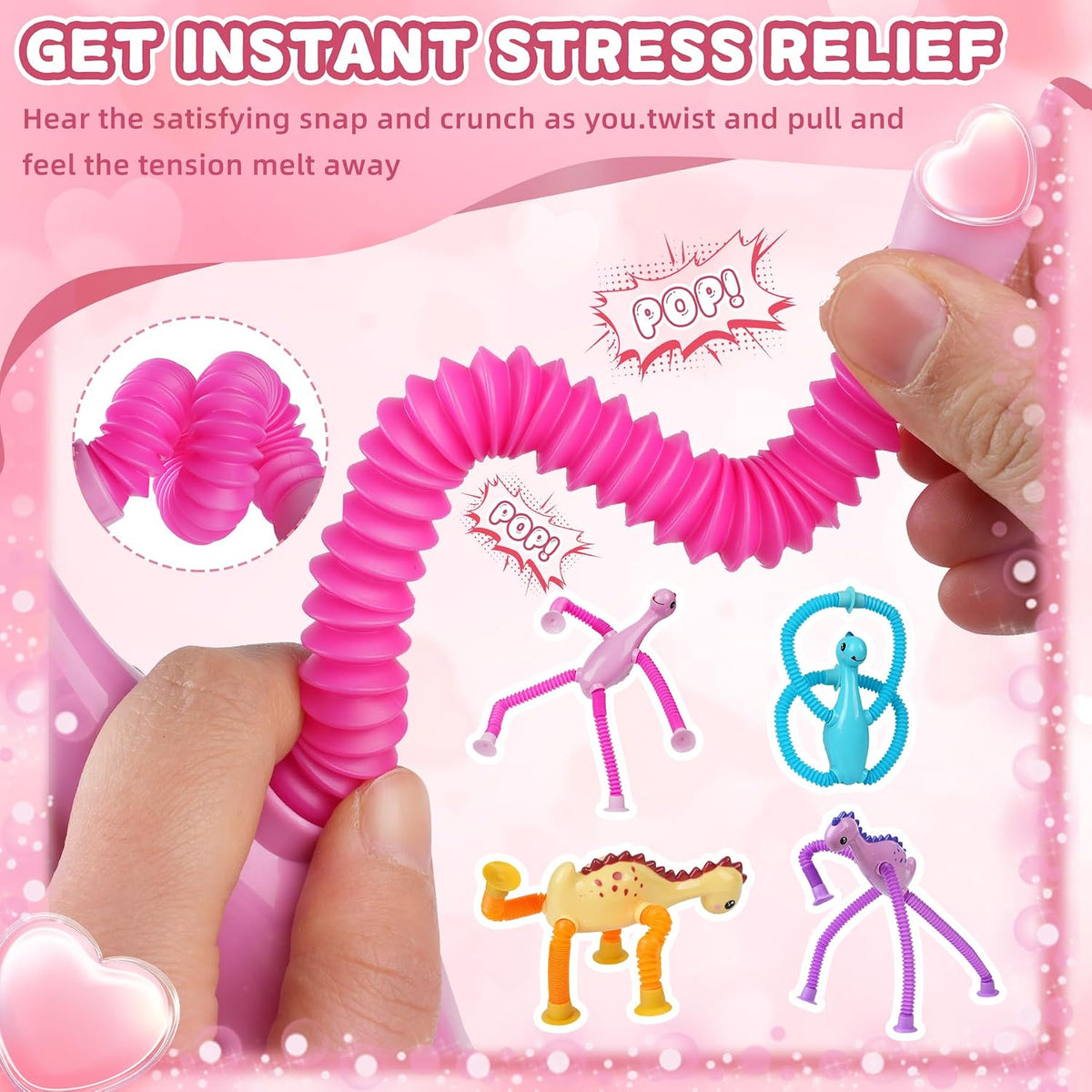 Halloween Pop Tubes Sensory Toys - Dinosaur - image 4