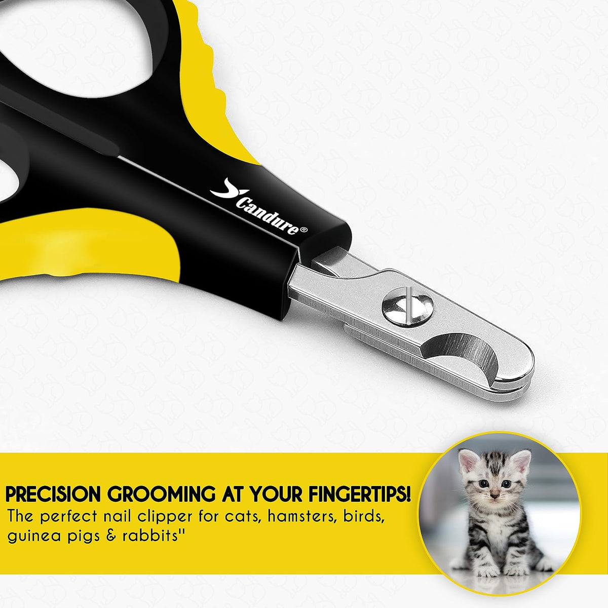 Candure Pet Nail Clippers - Bright Yellow / Small pets - image 2