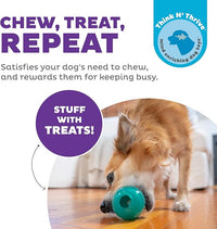 Outward Hound by Planet Dog Double-Tuff Interactive Treat-Dispensing Dog Toy, Medium, Blue