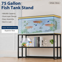 40 Gallon Metal Fish Tank Stand - Black / 55-75 Gallon - image 4