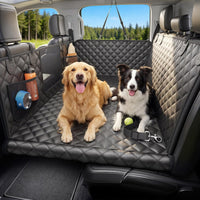 Wigoo Dog Truck Seat Cover for Back Seat, Hard Bottom Support - Black / XL - Full-Size Trucks,SUVs