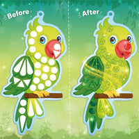 Imagimake Mirror Mosaic, Princess & Unicorn, 10 Templates - 6. Birds - image 3