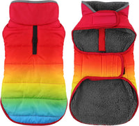 Waterproof Dog Winter Coat - Rainbow / 2XL(Chest Girth:27.6-34.7")