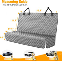 Waterproof Scratchproof Pet Bench Seat Covers for Cars, SUVs – Essentials for Dogs - gray / Medium-52"W - image 2