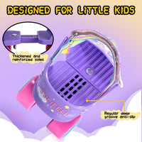 SULIFEEL Kids Adjustable Quad Roller Skates for Girls and Boys – Fun for Kids & Family - Unicorn Purple - image 4