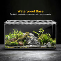 Reptile PC Tank,Escape Proof Magnetic Lid Tarantula Enclosure Large – Essentials for Reptiles And Amphibians - Slide Lid Tank / L(11.8x7.8x5.9 IN) - image 3