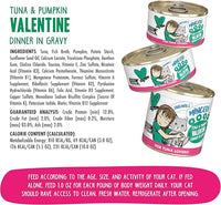Weruva BFF Minced Natural Wet Cat Food, Tuna and Pumpkin Valentine in Gravy, 5.5oz Can, Pack of 24