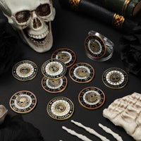 Misdary memento mori challenge coins in classic style copper finish with medallion box - view 9
