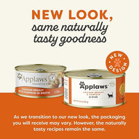 Applaws Natural Wet Cat Food, 24 Count, Limited Ingredient Canned Wet Cat Food, Chicken Breast with Pumpkin in Broth, 5.5oz Cans