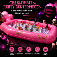 Aoriher 1 Pack 52" Halloween Inflatable Coffin Cooler Fake Coffin - Pink / 1 - image 2