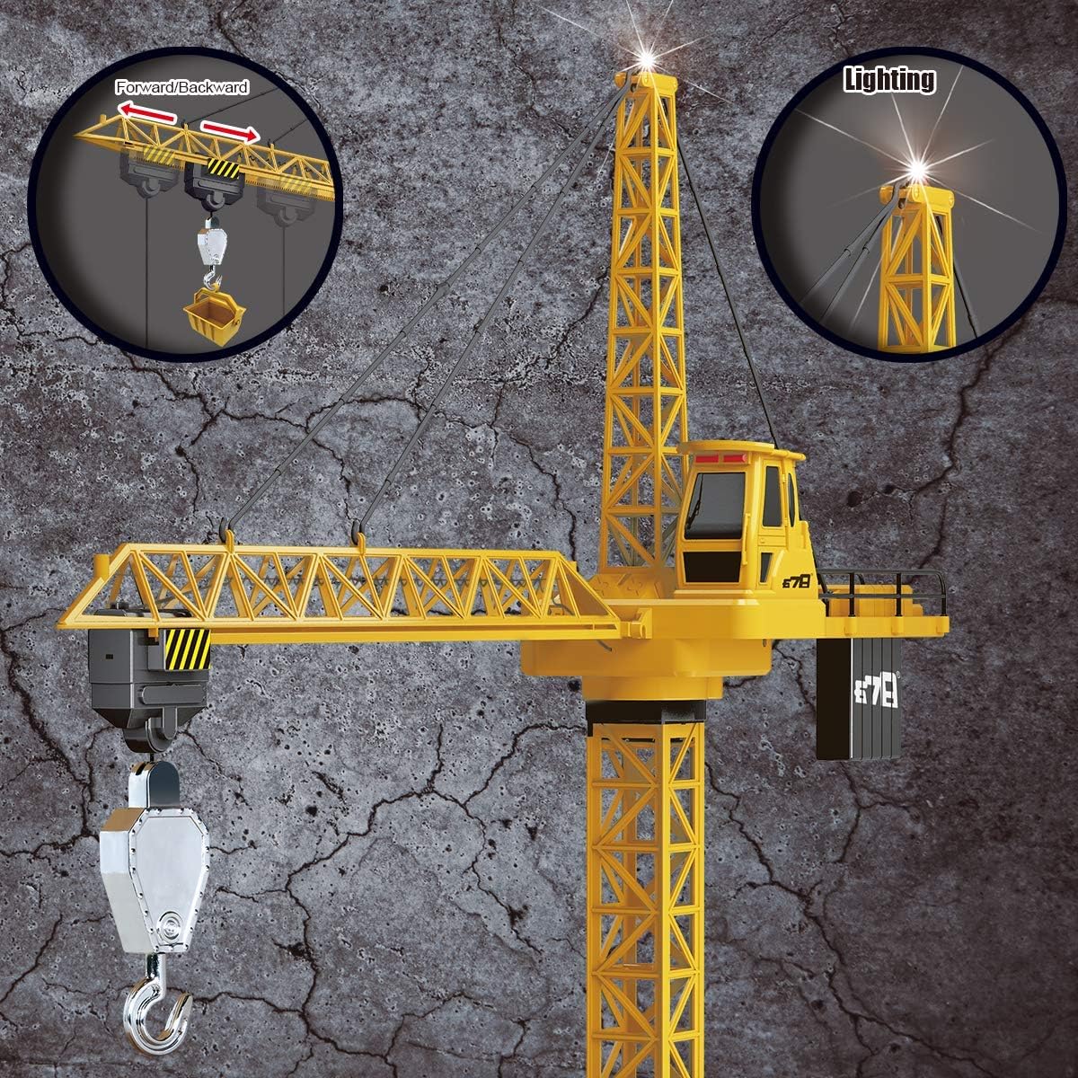 Liberty Imports 6 Channel RC Mega Tower Crane - image 2