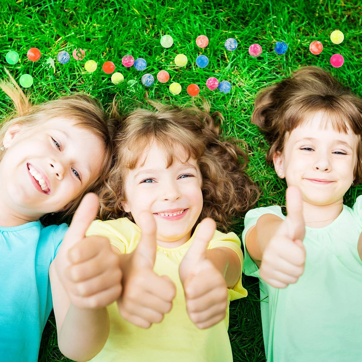 Sumind 100 Pcs 0.78 Inch Kids Small Bouncy Balls Bulk for Party Favor - 0.78 inch / 100 - image 3