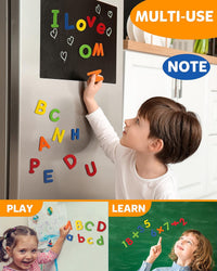 Coogam EVA Magnetic Letters Numbers 78 Pcs Alphabet ABC 123 Fridge - image 3