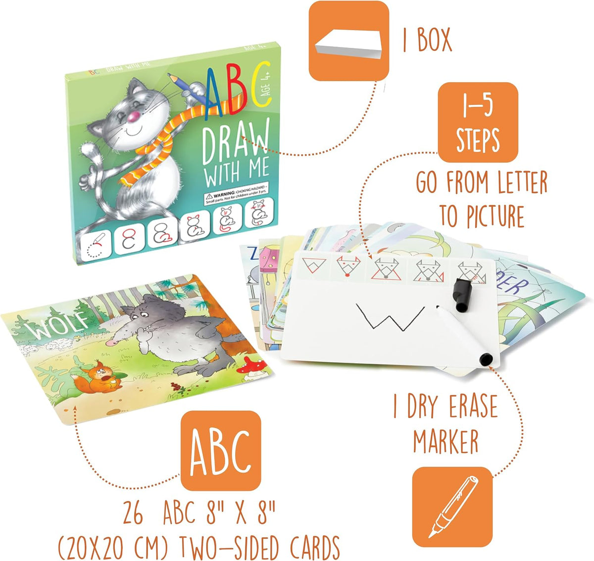 Learn to Draw ABC Letters: Crafts & Art Supplies for Kids Ages 3-6 - Medium - image 2