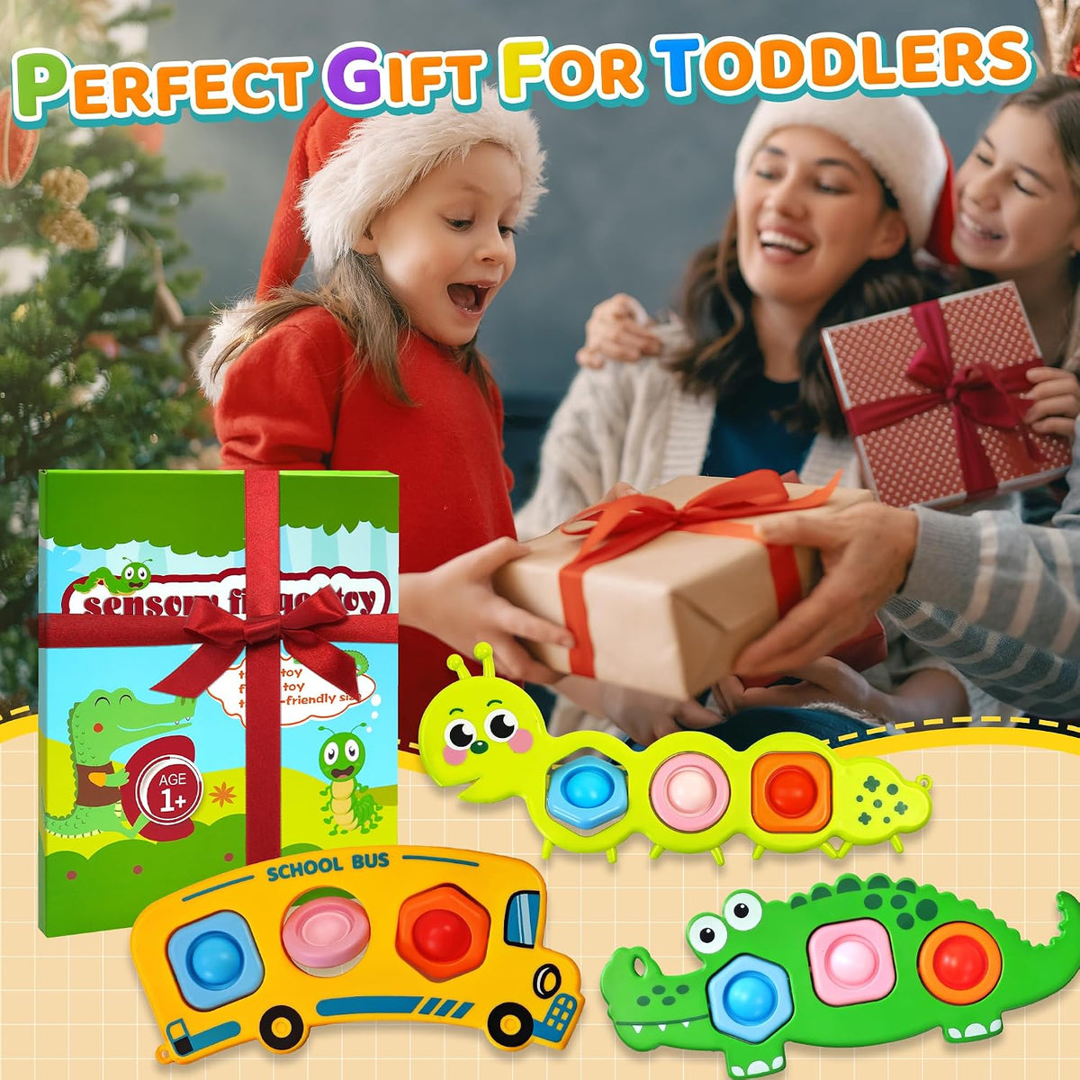 3PC Fidget Popper Sensory Toys Airplane Travel Activities - Style 2 - image 4