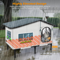 Heated Outdoor Cat House Weatherproof - 20 x 17 x 19.9 - image 3
