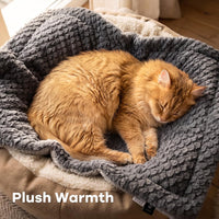 Mora Pets Self Warming Cat Bed Self Heating Cat Pad Pet Mat Indoor - Dark Grey / Small - image 4