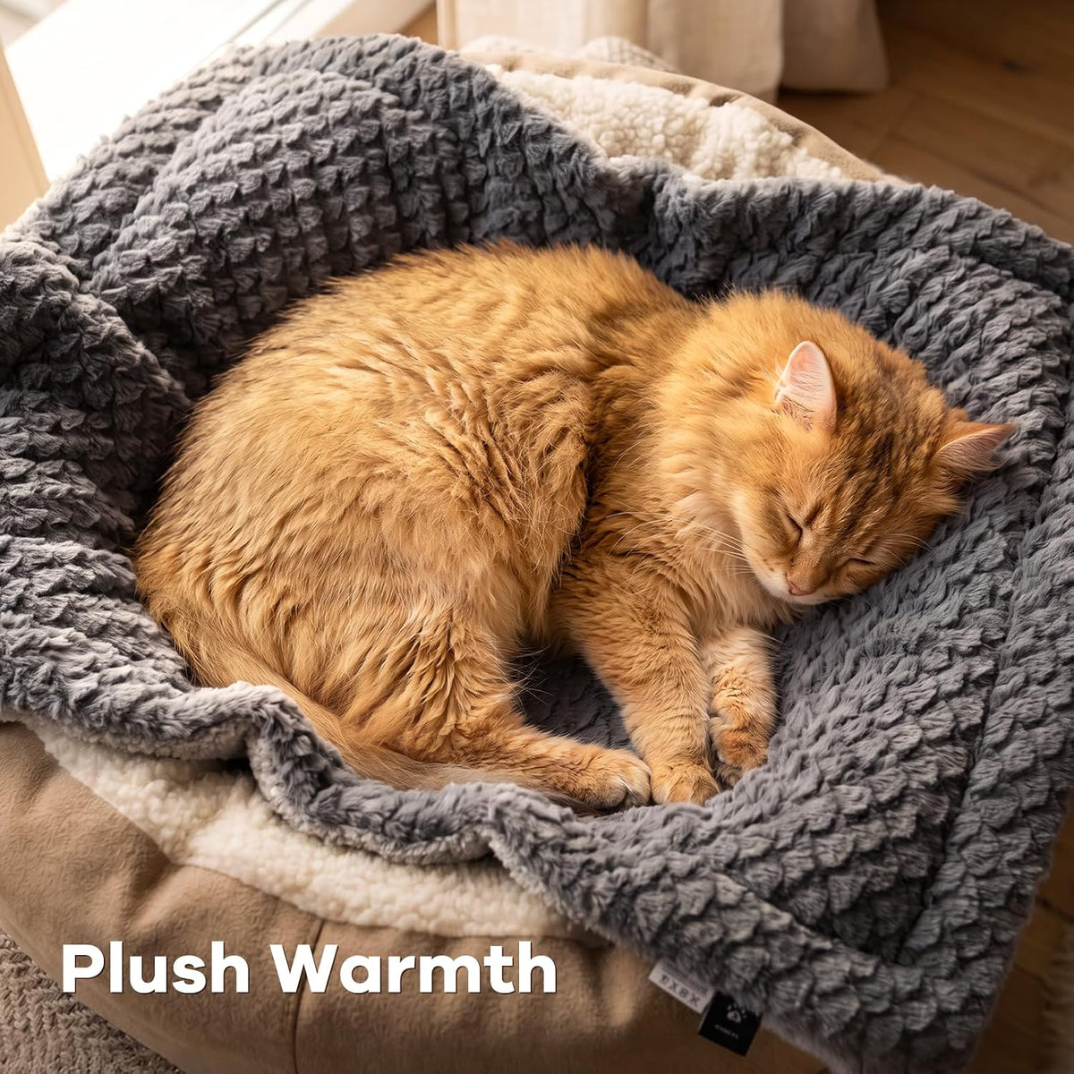 Mora Pets Self Warming Cat Bed Self Heating Cat Pad Pet Mat Indoor - Dark Grey / Small - image 4