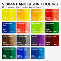 Funto Mini Watercolor Paint Set - 15-Color Walnut Set - image 3