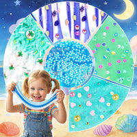 6-Pack Pink Slime Kit for Girls - Blue - image 4